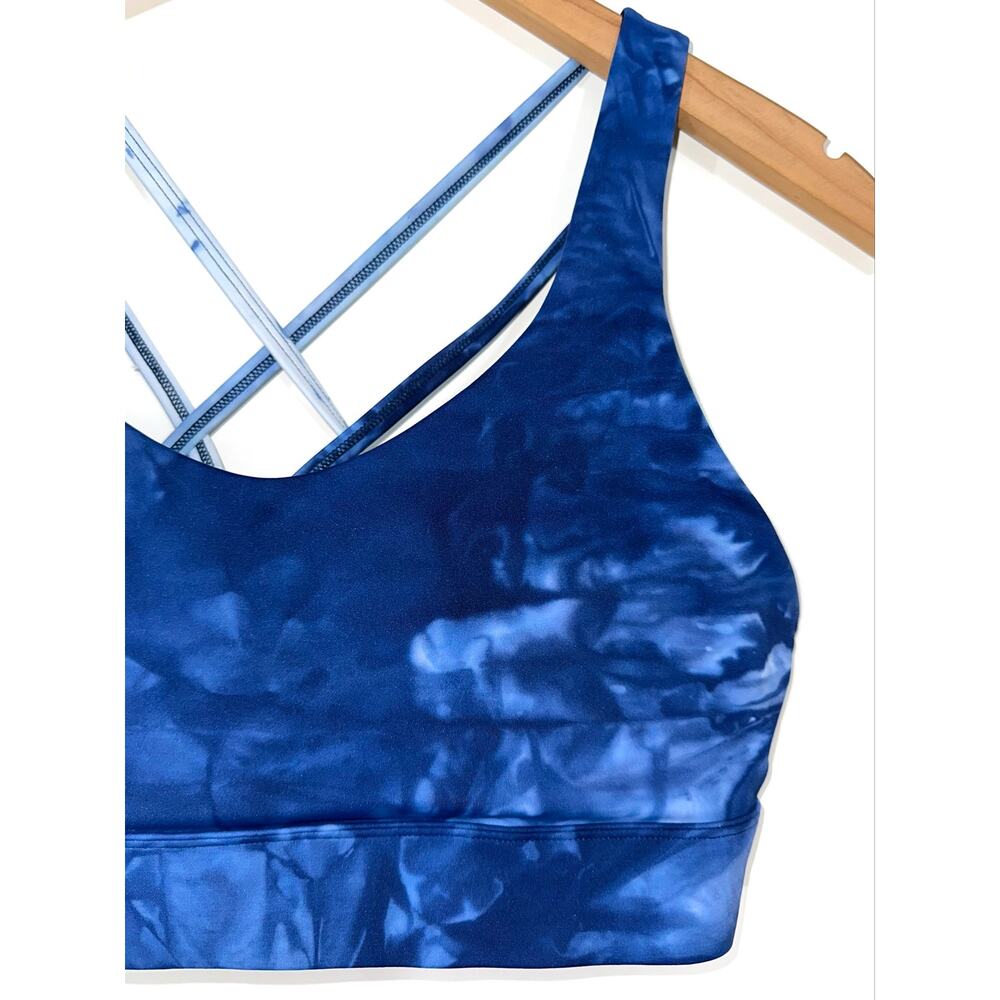 Zyia Active Blue Tie Dye Hendrix Light n Tight Strappy Sports Bra Size XXL - Picture 5 of 12